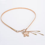 Catena decorativa in vita con strass metallici per cintura sottile da donna, 62cm One Pearl Butterfly Pendant, 68cm One Pearl Butterfly Pendant, 75cm One Pearl Butterfly Pendant, 62cm Four Pearls Pendant, 68cm Four Pearls Pendant, 75cm Four Pearls Pend...