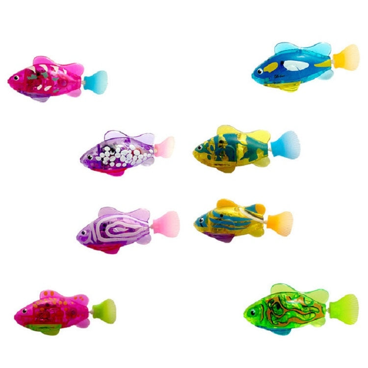 Giocattolo da doccia elettrico per neonati con pesci di simulazione 8 in 1 con funzione di nuoto e illuminazione, Simulation Electric Fish