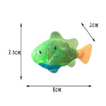 Giocattolo da doccia elettrico per neonati con pesci di simulazione 8 in 1 con funzione di nuoto e illuminazione, Simulation Electric Fish