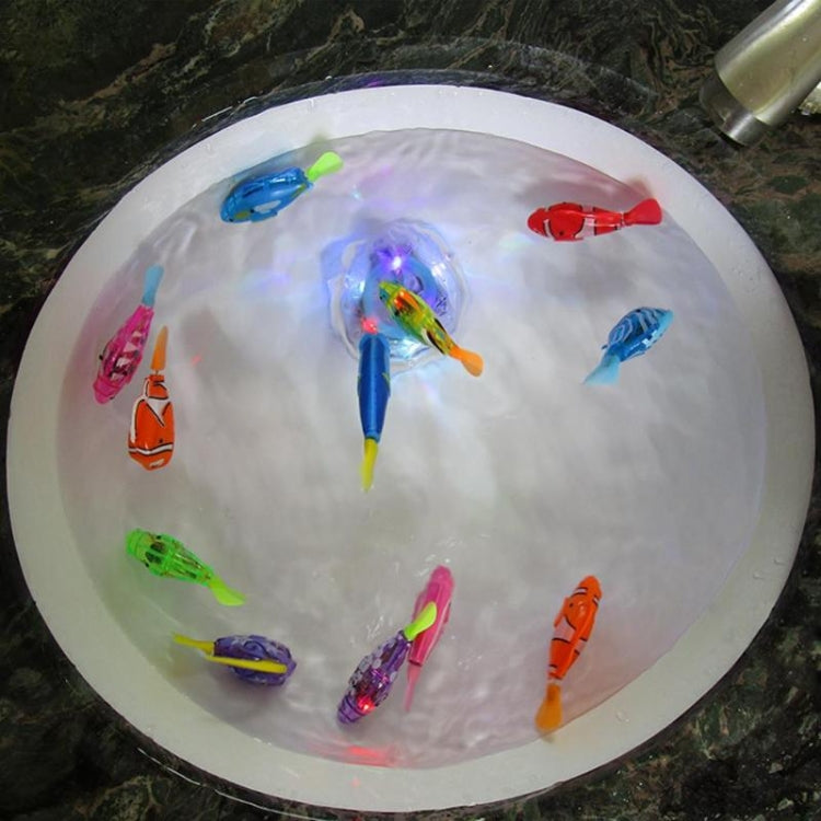 Giocattolo da doccia elettrico per neonati con pesci di simulazione 8 in 1 con funzione di nuoto e illuminazione, Simulation Electric Fish