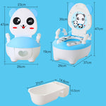 Vasino per WC Sedile da addestramento Orinatoio portatile Comodo schienale Cartone animato carino WC