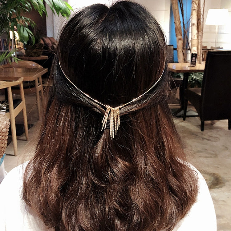 Fasce per capelli moda donna Fasce per capelli in lega di cristallo Supporto posteriore