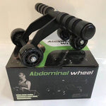 Attrezzatura per il fitness per esercizi muscolari addominali a quattro ruote multifunzionali in stile rana, Black, Green