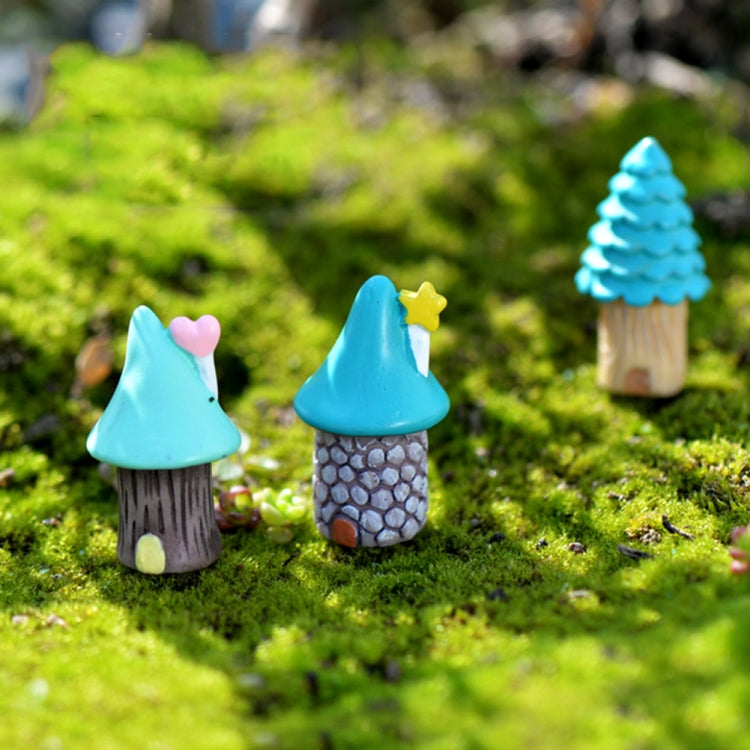 Ornamenti Micro Paesaggio Casa sull'Albero in Resina 2 pz