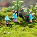 2 PCS Cartoon Tree House Moss Micro-paesaggio Carnoso Ornamenti Gioielli, Consegna in stile casuale, Cartoon Tree House Ornaments