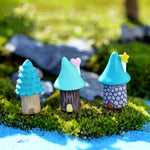 2 PCS Cartoon Tree House Moss Micro-paesaggio Carnoso Ornamenti Gioielli, Consegna in stile casuale, Cartoon Tree House Ornaments