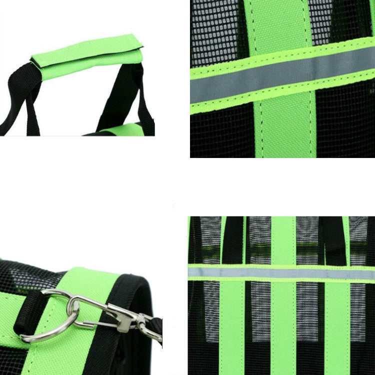 Borsa trasporto portatile per animali in nylon traspirante