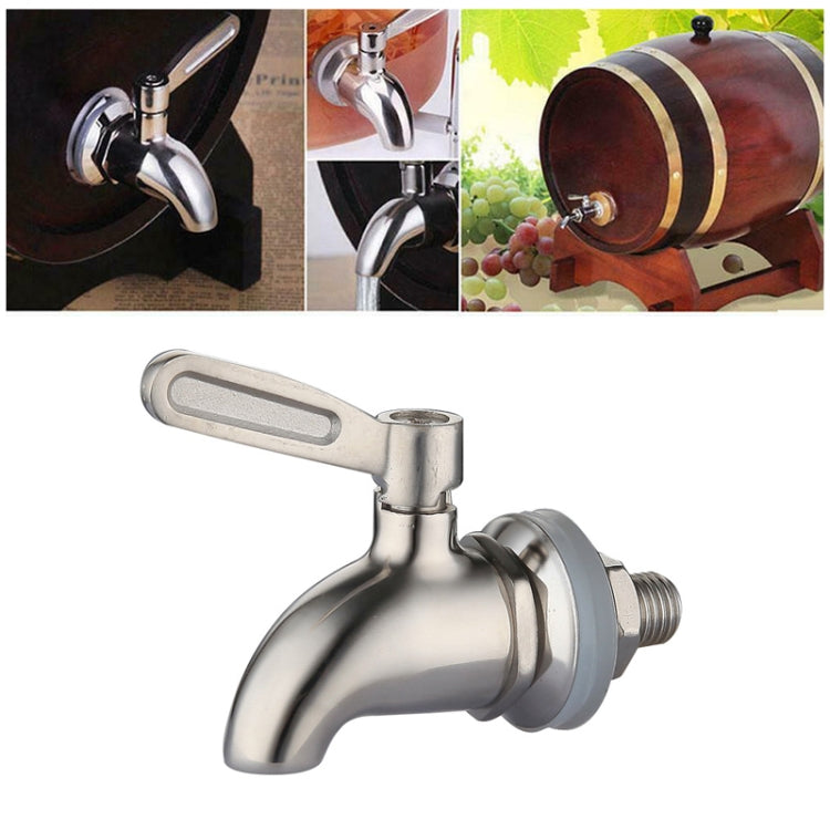 Distributore di bevande Rubinetto per botte di vino Rubinetto per succo di caffè in acciaio inossidabile, 12mm, 16mm