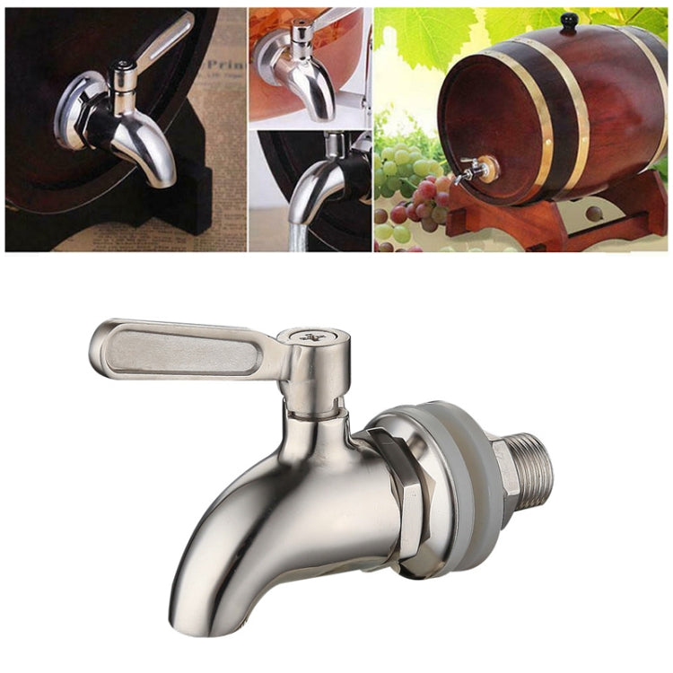 Distributore di bevande Rubinetto per botte di vino Rubinetto per succo di caffè in acciaio inossidabile, 12mm, 16mm