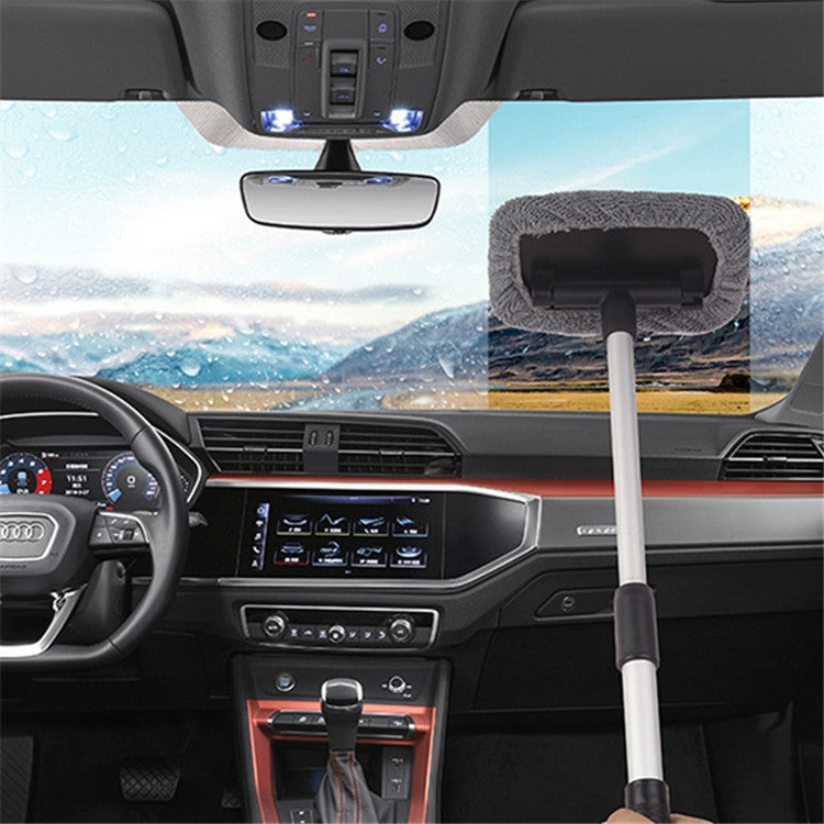 Spazzola per la pulizia del parabrezza dell'automobile Spazzola telescopica per vetri autolavaggio in lega di alluminio, Windshield Cleaning Wipe