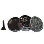 Smerigliatrice per erbacce in metallo, acciaio inossidabile, 2 pezzi, tipo foglia d'acero, smerigliatrice per tabacco alle erbe, 30MM 3 laryers, 40MM 4 laryers, 50MM 4 laryers