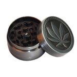 Smerigliatrice per erbacce in metallo, acciaio inossidabile, 2 pezzi, tipo foglia d'acero, smerigliatrice per tabacco alle erbe, 30MM 3 laryers, 40MM 4 laryers, 50MM 4 laryers