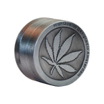 Smerigliatrice per erbacce in metallo, acciaio inossidabile, 2 pezzi, tipo foglia d'acero, smerigliatrice per tabacco alle erbe, 30MM 3 laryers, 40MM 4 laryers, 50MM 4 laryers