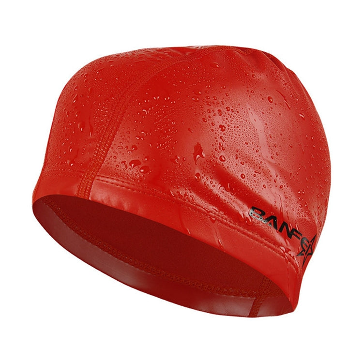 Cuffia da nuoto impermeabile comoda rivestita in PU unisex per adulti, PU Coated (Red), PU Coated (Black), PU Coated (Silver Grey), PU Coated (Royal Blue), PU Coated (Dark Blue), PU Coated (Lack Blue), PU Coated (Rose Red), PU Coated (Pink)