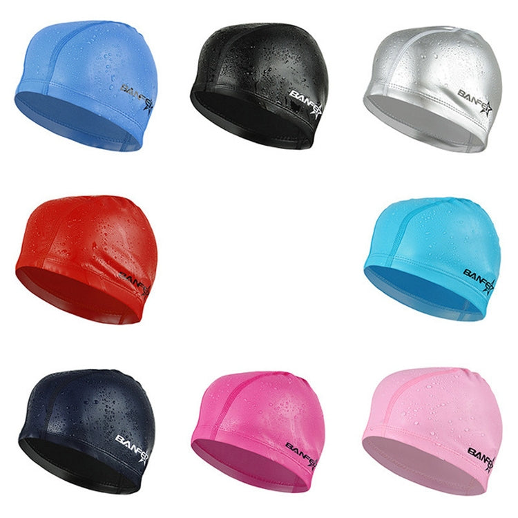 Cuffia da nuoto impermeabile comoda rivestita in PU unisex per adulti, PU Coated (Red), PU Coated (Black), PU Coated (Silver Grey), PU Coated (Royal Blue), PU Coated (Dark Blue), PU Coated (Lack Blue), PU Coated (Rose Red), PU Coated (Pink)