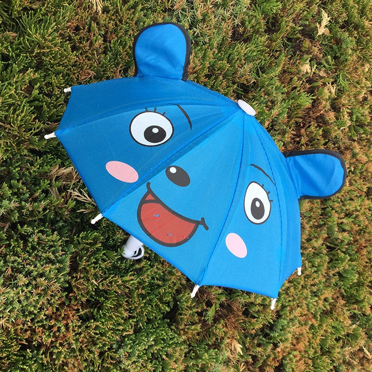 Ombrello per bambini simpatico cartone animato da 5 pezzi Ombrello animale creativo con manico lungo