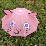 Ombrello per bambini simpatico cartone animato da 5 pezzi Ombrello animale creativo con manico lungo