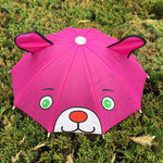 Ombrello per bambini simpatico cartone animato da 5 pezzi Ombrello animale creativo con manico lungo