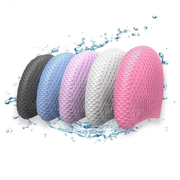 Cuffia da nuoto in silicone antiscivolo ad alta elasticità con particelle ispessite, Particles Swimming Cap(White), Particles Swimming Cap(Black), Particles Swimming Cap(Pink), Particles Swimming Cap(Purple)