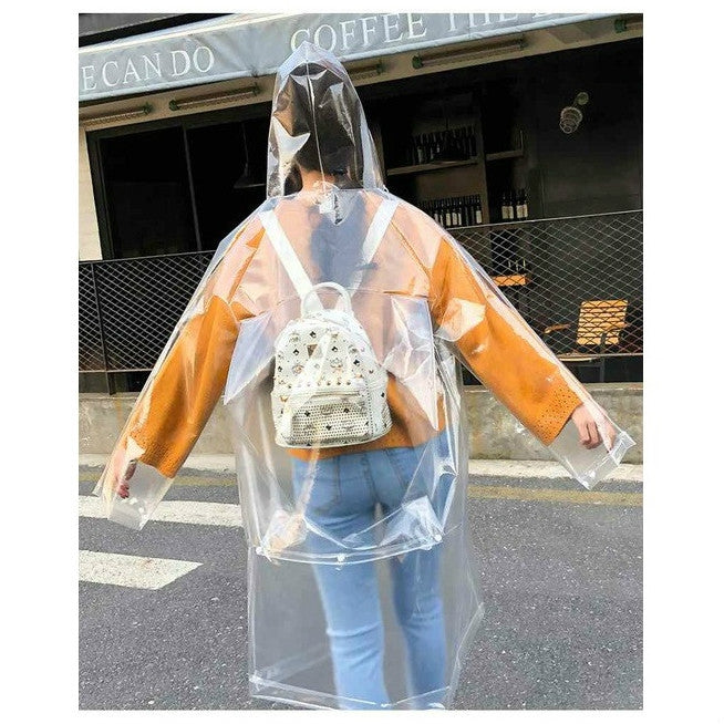 Impermeabile trasparente in EVA per esterni M L XL