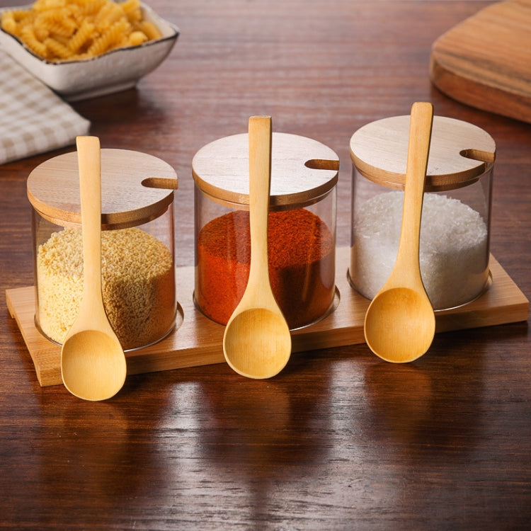 Forniture da cucina per barattoli di condimento trasparenti creativi in borosilicato, Spoon, Single Glass Jar, One Sets