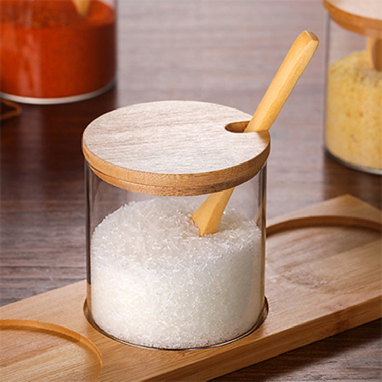 Forniture da cucina per barattoli di condimento trasparenti creativi in borosilicato, Spoon, Single Glass Jar, One Sets