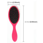 Spazzola per capelli morbida da donna, acconciature da salone, pettine, spazzole per massaggio del cuoio capelluto asciutto e bagnato