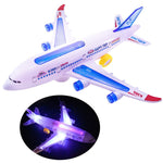 Modello di aeroplano Giocattoli Electric Flash Music Plane Giocattolo per bambini Regalo di aerei fai-da-te