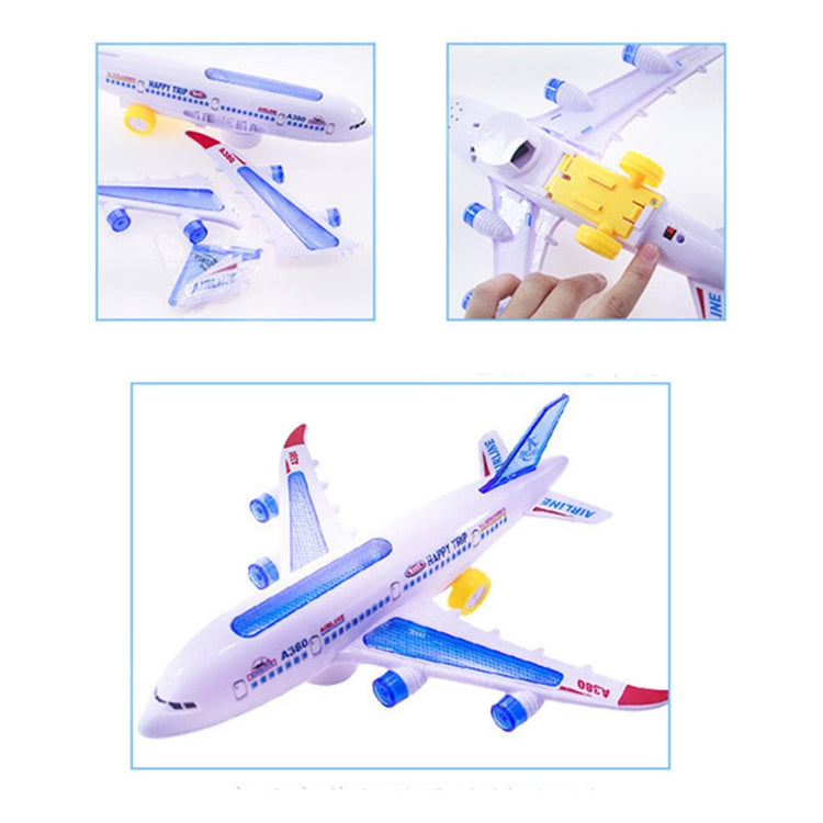 Modello di aeroplano Giocattoli Electric Flash Music Plane Giocattolo per bambini Regalo di aerei fai-da-te
