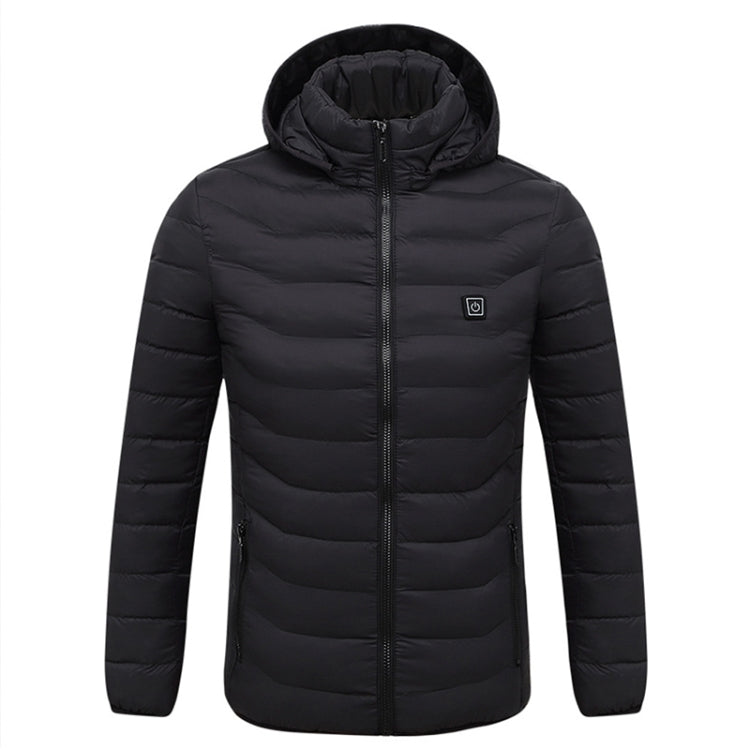 Giacca invernale con cappuccio per riscaldamento elettrico intelligente, M, L, XL, XXL, XXXL, XXXXL