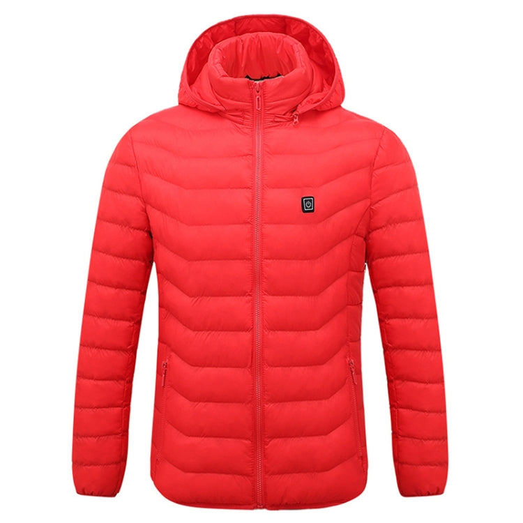 Giacca invernale con cappuccio per riscaldamento elettrico intelligente, M, L, XL, XXL, XXXL, XXXXL