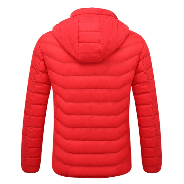 Giacca invernale con cappuccio per riscaldamento elettrico intelligente, M, L, XL, XXL, XXXL, XXXXL