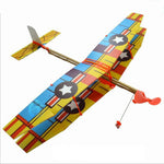Fai da te assemblare i giocattoli educativi del giocattolo dell'aeroplano dell'aliante del modello alimentato in gomma, consegna in stile casuale, Plane Glider Toy