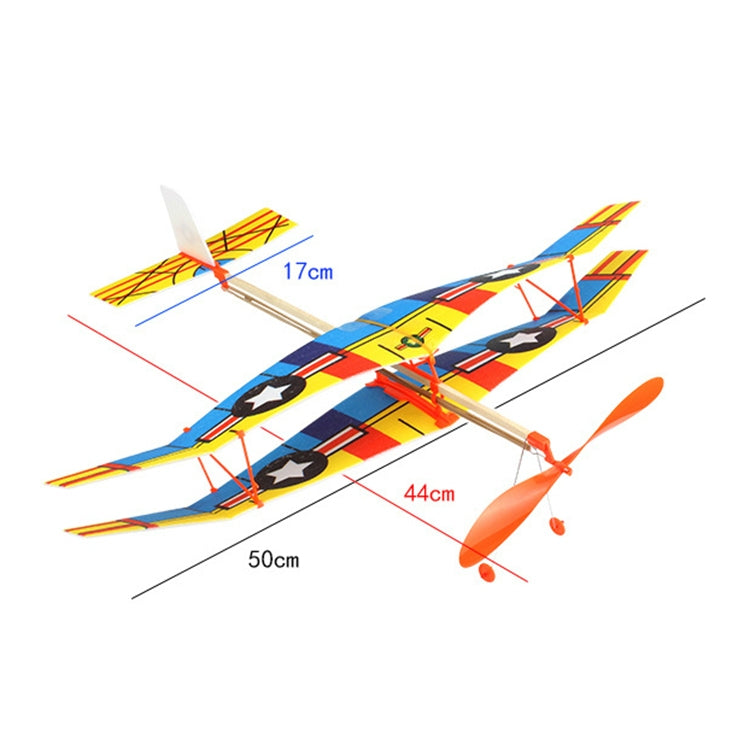 Fai da te assemblare i giocattoli educativi del giocattolo dell'aeroplano dell'aliante del modello alimentato in gomma, consegna in stile casuale, Plane Glider Toy