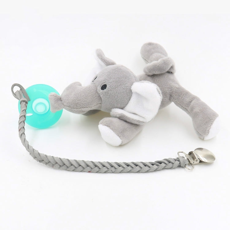 Catena anti-stacco intrecciata in pelle con catena per ciuccio per bambini da 3 pezzi