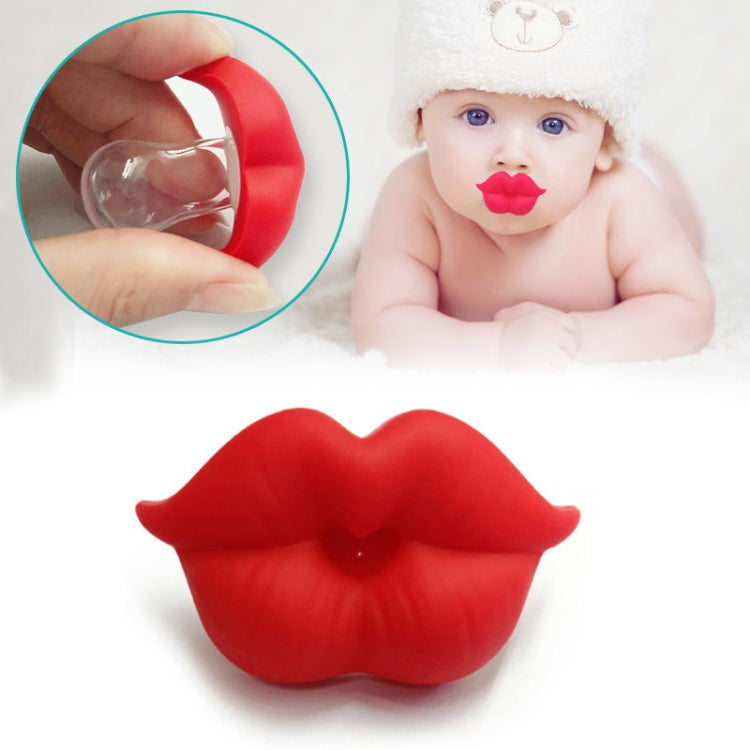 3 pezzi ciuccio neonato labbra rosse ciucci fittizi divertenti capezzoli in silicone per bambini massaggiagengive ciuccio ciuccio