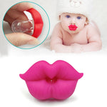 3 pezzi ciuccio neonato labbra rosse ciucci fittizi divertenti capezzoli in silicone per bambini massaggiagengive ciuccio ciuccio