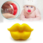3 pezzi ciuccio neonato labbra rosse ciucci fittizi divertenti capezzoli in silicone per bambini massaggiagengive ciuccio ciuccio