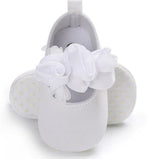 Scarpe da culla per neonato con fiore adorabile, scarpe da bambino antiscivolo morbide prewalker, 11cm, 12cm, 13cm