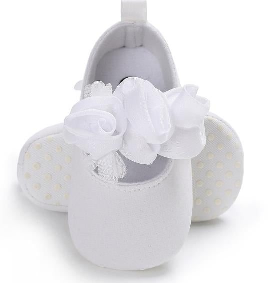 Scarpe da culla per neonato con fiore adorabile, scarpe da bambino antiscivolo morbide prewalker, 11cm, 12cm, 13cm