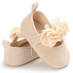 Scarpe da culla per neonato con fiore adorabile, scarpe da bambino antiscivolo morbide prewalker, 11cm, 12cm, 13cm