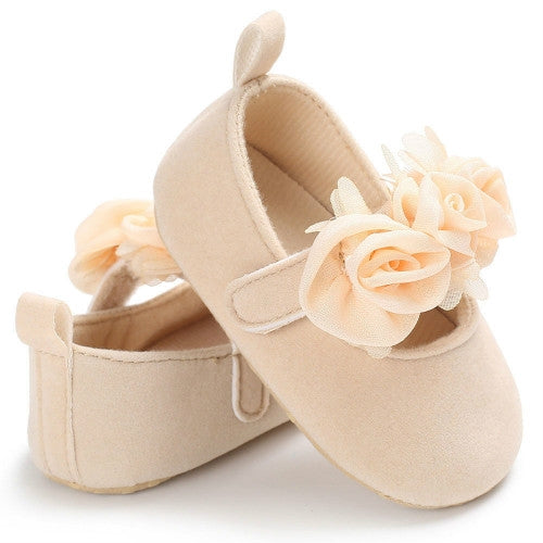 Scarpe da culla per neonato con fiore adorabile, scarpe da bambino antiscivolo morbide prewalker, 11cm, 12cm, 13cm