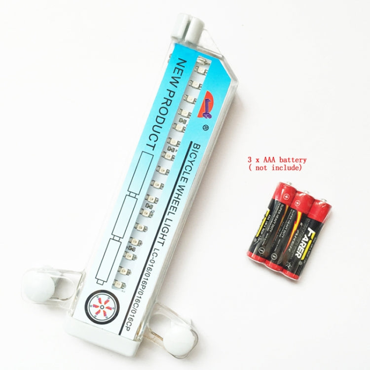 Bici da ciclismo Valvola per pneumatici per bicicletta 32 LED Flash Luce per ruote a raggi, 32 LED Wheel Light