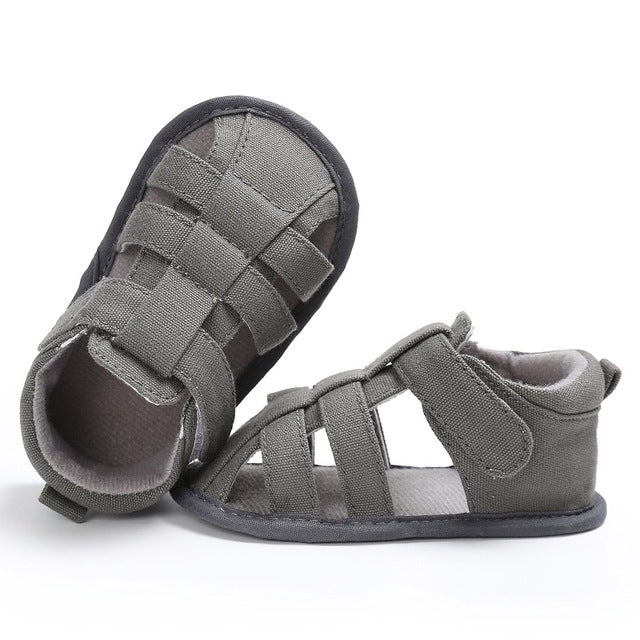 Scarpe da bambino in tela con fondo morbido per bambini, sandali traspiranti, 11cm, 12cm, 13cm