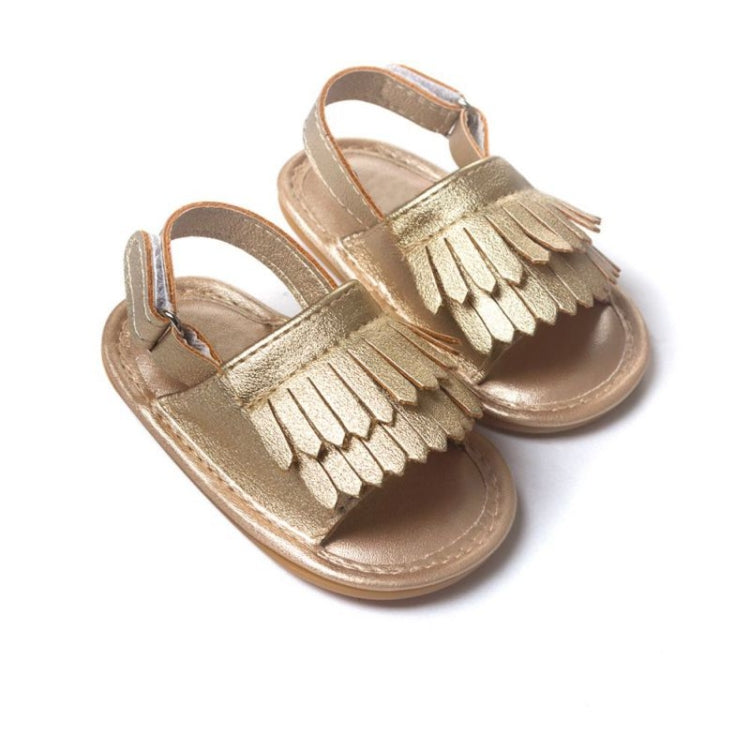 Sandali per bambini con frange in PU moda casual, 11cm/76g, 12cm/83g, 13cm/93g