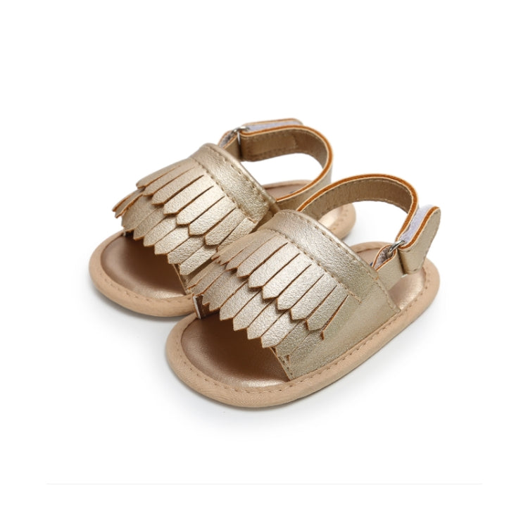 Sandali per bambini con frange in PU moda casual, 11cm/76g, 12cm/83g, 13cm/93g