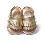 Sandali per bambini con frange in PU moda casual, 11cm/76g, 12cm/83g, 13cm/93g