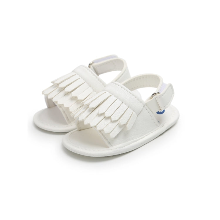 Sandali per bambini con frange in PU moda casual, 11cm/76g, 12cm/83g, 13cm/93g