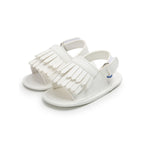 Sandali per bambini con frange in PU moda casual, 11cm/76g, 12cm/83g, 13cm/93g
