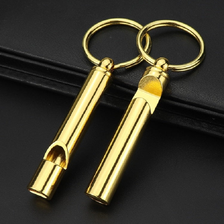 Portachiavi apribottiglie con fischietto in metallo da 2 pezzi, Gold, Silver